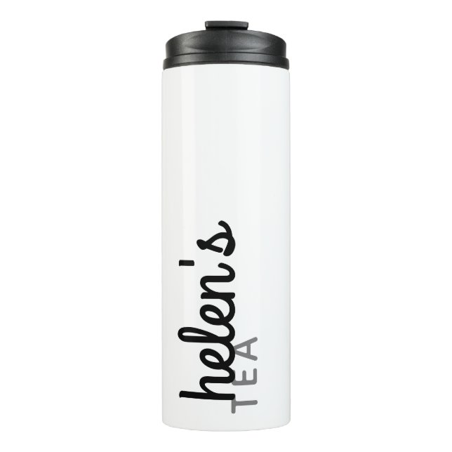 Garrafa Térmica Nome do Script Tea Tumbler - Presente Personalizad (Frente)