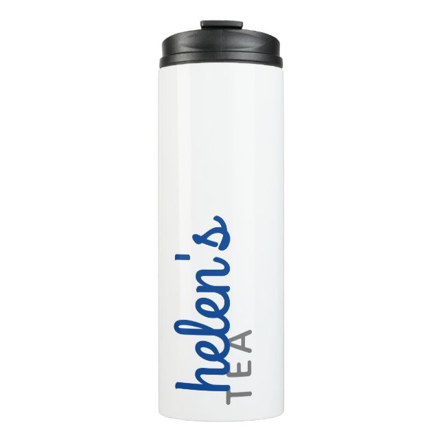 Garrafa Térmica Nome do script Tea Tumbler - Presente personalizad (Frente)