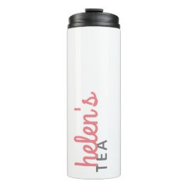 Garrafa Térmica Nome do Script Tea Tumbler - Presente Personalizad