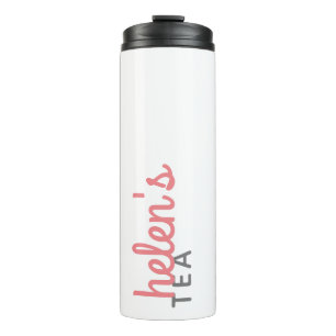 Garrafa Térmica Nome do Script Tea Tumbler - Presente Personalizad