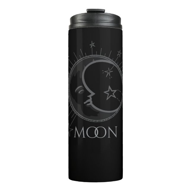 Garrafa Térmica [NOME] Frasco de Lua Eclética Nome Personalizado (Frente)