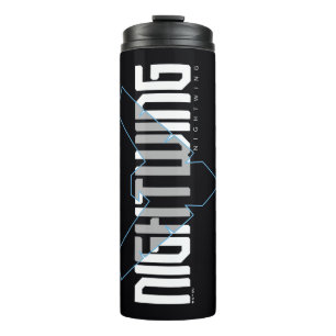 Garrafa Térmica Nome Hi-Tech Gráfico do Nightwing