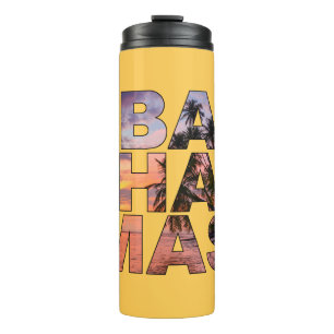 Garrafa Térmica Nome personalizado BAHAMAS