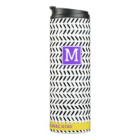 Nome Personalizado Branco e Preto Moderno