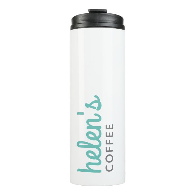 Garrafa Térmica Nome Personalizado Café Pessoal Tumbler Presente A (Frente)