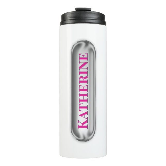Garrafa Térmica Nome Personalizado Custom (Frente)