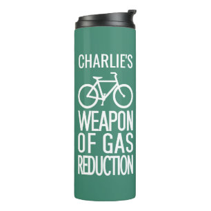 Garrafa Térmica Nome personalizado da Bicicleta e tumbler de cores