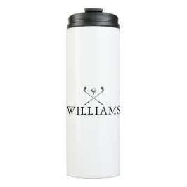 Garrafa Térmica Nome Personalizado de Clubs de Golfe