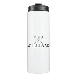 Garrafa Térmica Nome Personalizado de Clubs de Golfe