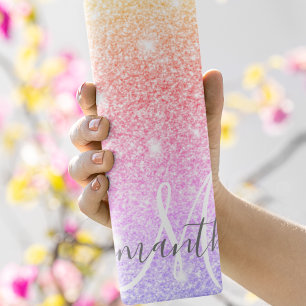 Garrafa Térmica Nome Personalizado de Miniaturas Coloridas Moderna