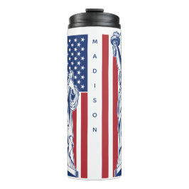 Garrafa Térmica nome personalizado do USA Liberty tumbler