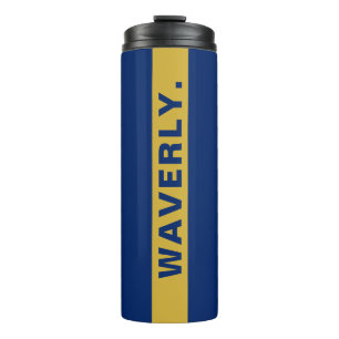 Garrafa Térmica Nome Personalizado Estiloso Térmico Azul Marinho