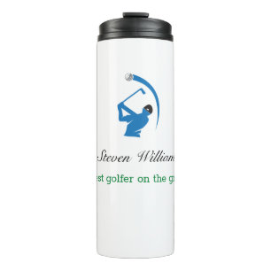 Garrafa Térmica Nome Personalizado Melhor Tumbler Térmico Golfer