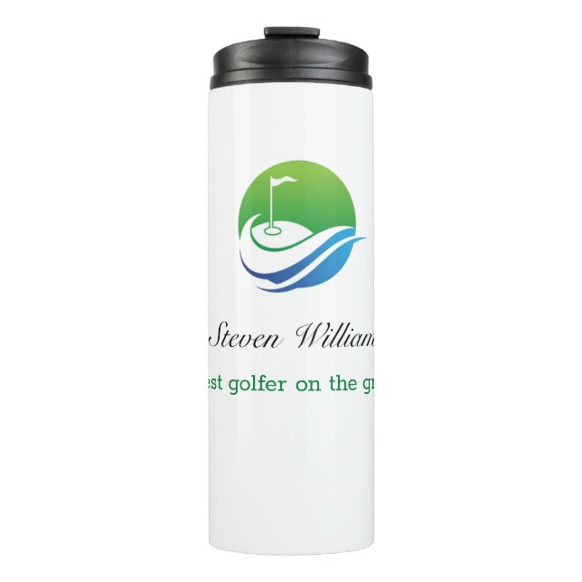 Garrafa Térmica Nome Personalizado Melhor Tumbler Térmico Golfer (Frente)