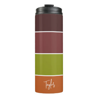 Garrafa Térmica Nome Personalizado Moderno Simples E Elegante