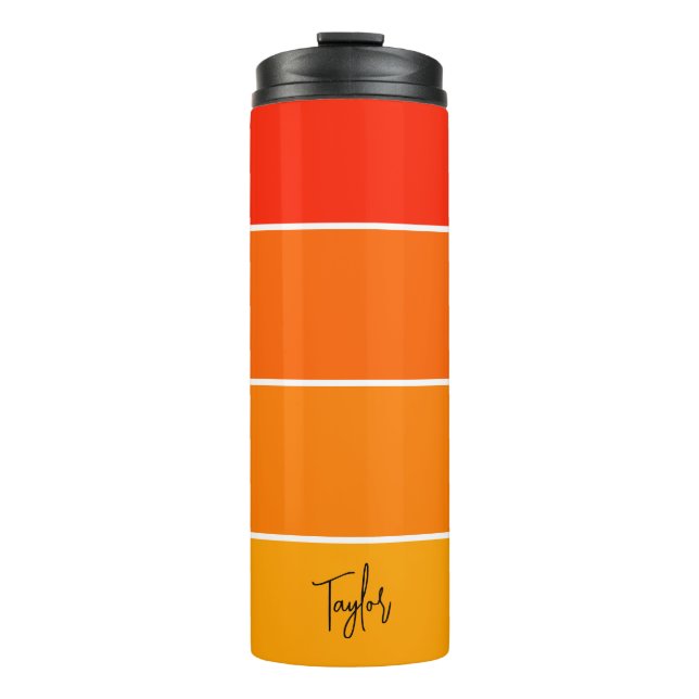 Garrafa Térmica Nome Personalizado Moderno Simples e Elegante (Frente)