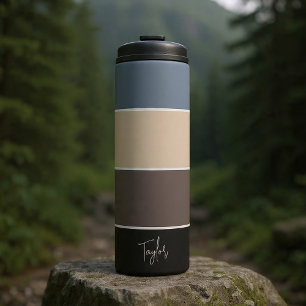 Garrafa Térmica Nome Personalizado Moderno Simples e Elegante