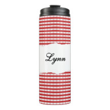 Nome Personalizado Padrão Xadrez Vermelho