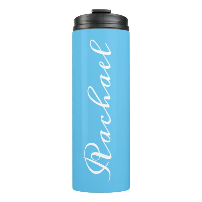 Garrafa Térmica Nome personalizado Tumbler térmico viagem (Frente)