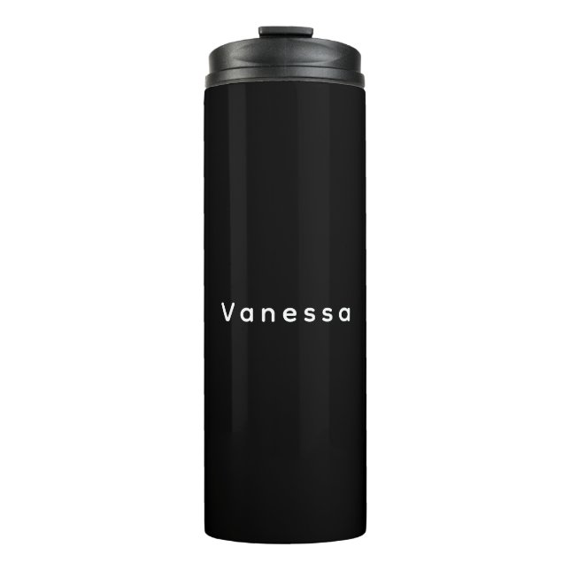 Garrafa Térmica Nome simples clássico profissional personalizado p (Frente)