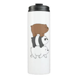 Garrafa Térmica Nós Ursos Copo Stack Grizz panda&Urso de Gelo