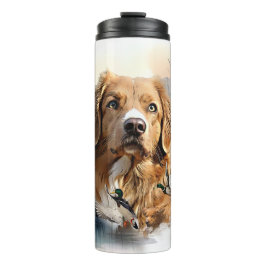 Garrafa Térmica Nova Escócia Duck Tolling Retriever, Arte