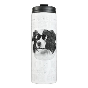 Garrafa Térmica Nunca Subestime Um Velho com Cachorro de BCollie T
