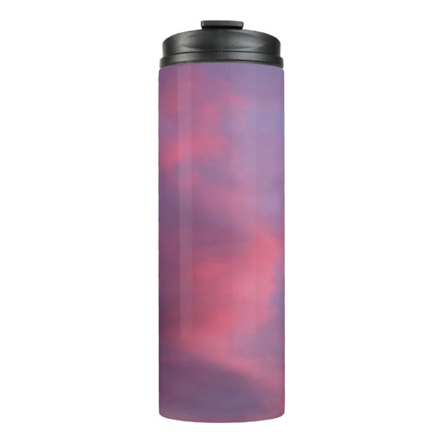 Garrafa Térmica Nuvens Rosa Azul (Frente)