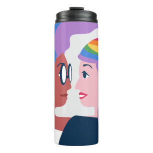 Garrafa Térmica O amor é o Dia de os namorados do Orgulho do Amor