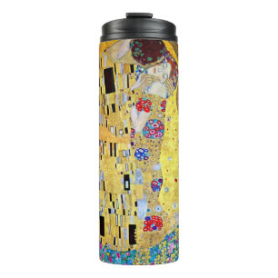 Garrafa Térmica O Beijo de Gustav Klimt, Arte Nova Antiga
