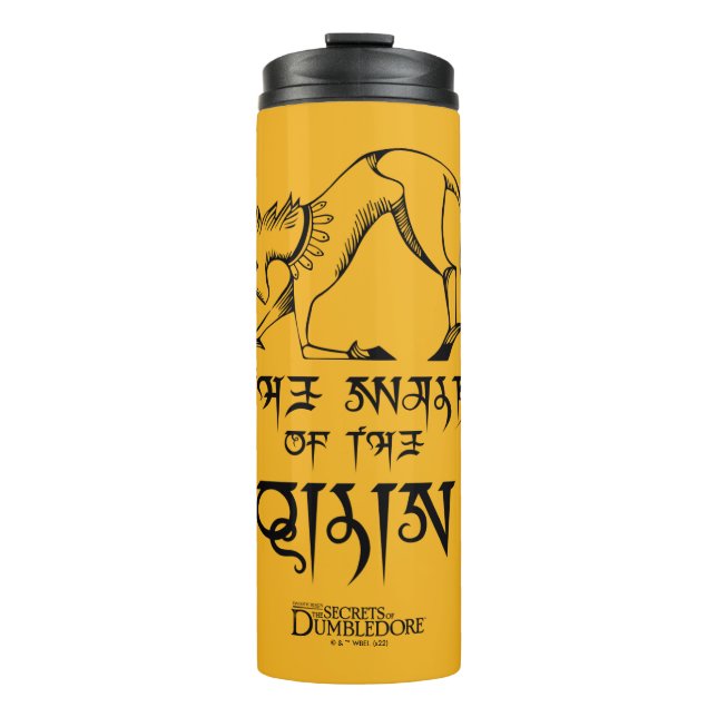 Garrafa Térmica O Caminho do Gráfico da Linha de Qilin (Frente)