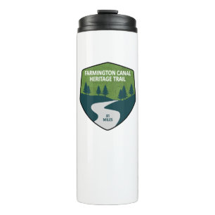 Garrafa Térmica O Caminho do Patrimônio do Canal Farmington é de 8