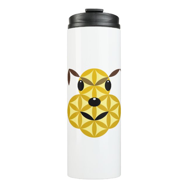 Garrafa Térmica O cão da vida, 01 - animais sagrados (Frente)