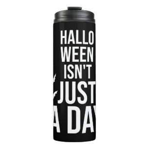 Garrafa Térmica O Halloween não é só um dia, Dia de as Bruxas engr