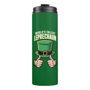 Garrafa Térmica O Leprechaun Mais Alto do Mundo Humor Irlandês Eng