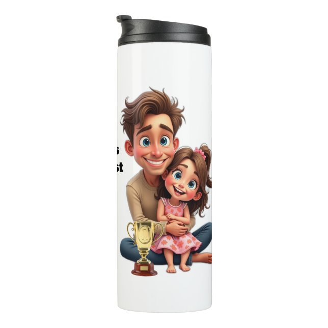 Garrafa Térmica O MAIOR PRESENTE DE PAI DO MUNDO para ele, Padre V (Rotação à direita)