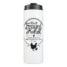 O nó desgastado - caneca do Thermal da crista