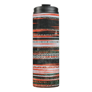 Garrafa Térmica O padrão tribal sem aparência desenha design.