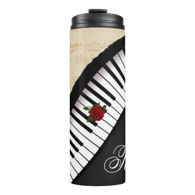 Garrafa Térmica O piano personalizado fecha o Tumbler térmico (Frente)