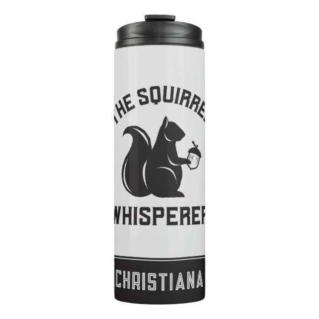 Garrafa Térmica O Sussuro de Esquilo | Squirrel Lover (Frente)