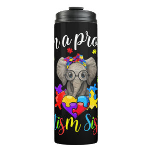 Garrafa Térmica Obtenha este roupa de Consciência do Autismo Elef
