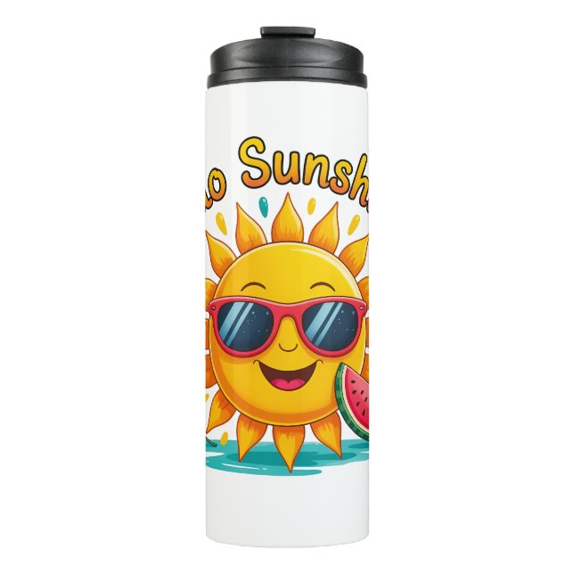 Garrafa Térmica Olá Sunshine  (Frente)
