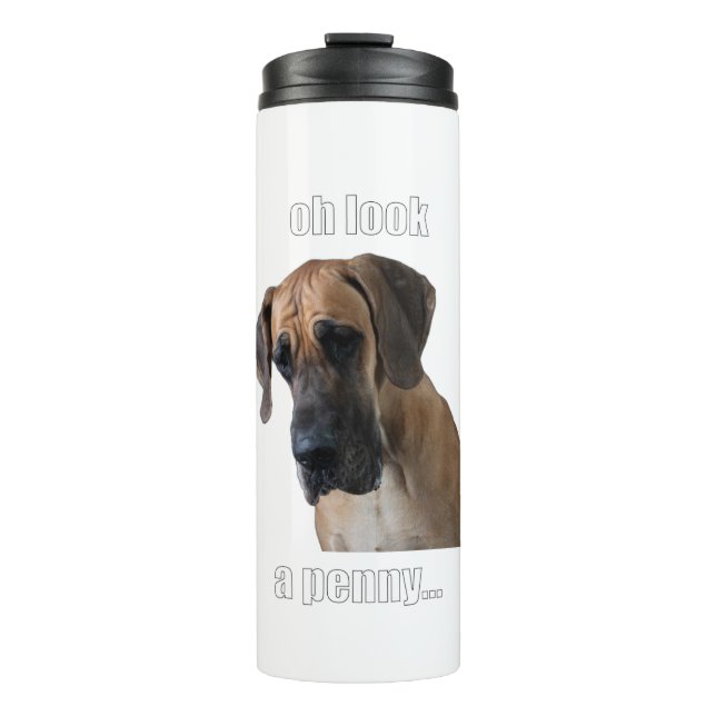 Garrafa Térmica Olha, um centavo... (Frente)