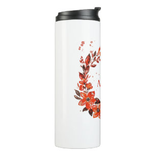 Garrafa Térmica Orange Floral