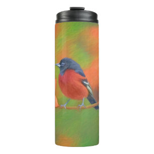 Garrafa Térmica Orchard Oriole Songbird Pintura Original