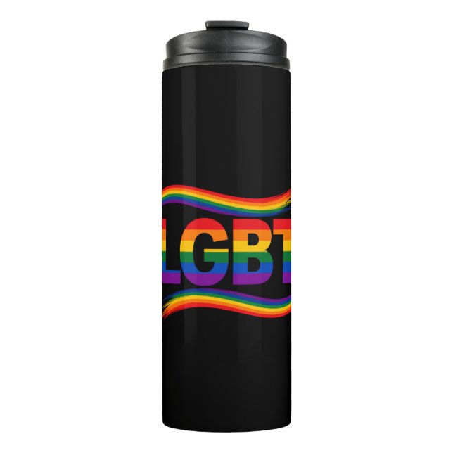 Garrafa Térmica Orgulho Arco-íris LGBT (Frente)