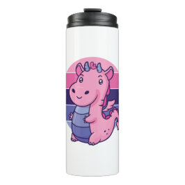 Garrafa Térmica Orgulho de Sinalizador Omnisexualidade do Dragão O