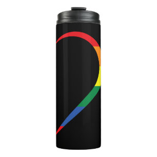 Garrafa Térmica Orgulho gay Mês de Meia-Amor LGBT
