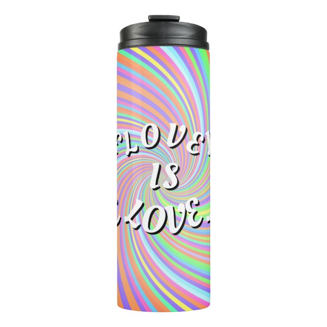 Garrafa Térmica Orgulho Love Is Love (Frente)