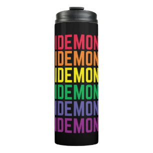 Garrafa Térmica Orgulho Mês Lgbt Demon Transgender Lbian Gay
